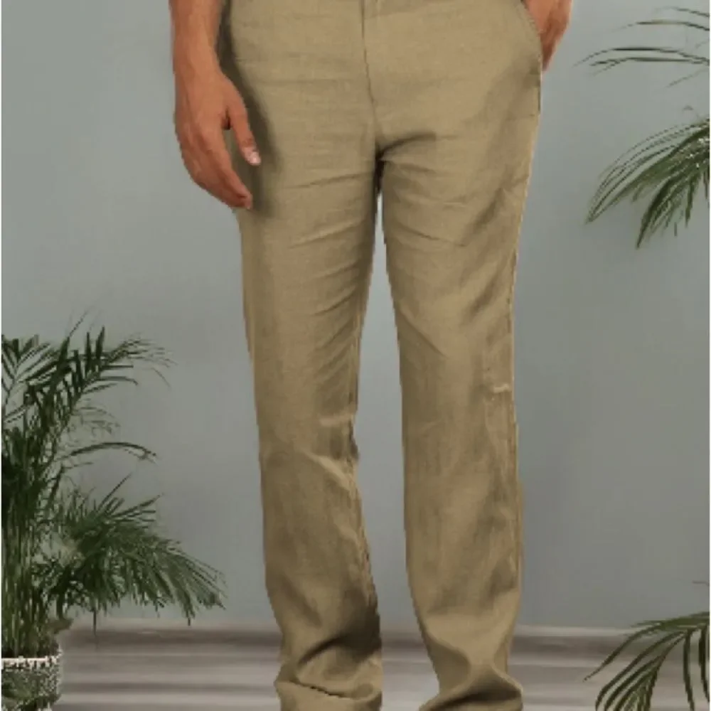 🔥Ike Behar Khaki Chinos for Men linen sz small New